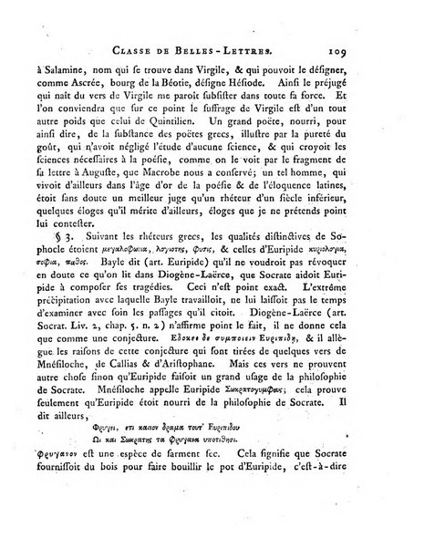 Memoires de l'Academie royale des sciences et belles lettres depuis l'avenement de Frederic Guillaume 2. au throne