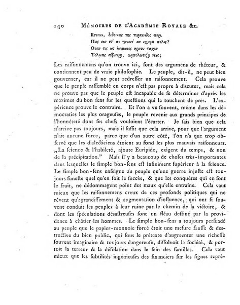 Memoires de l'Academie royale des sciences et belles lettres depuis l'avenement de Frederic Guillaume 2. au throne