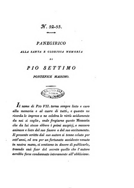 Memorie di religione, di morale e di letteratura