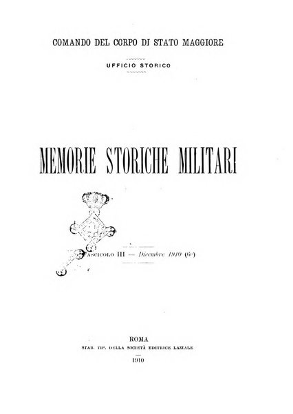 Memorie storiche militari