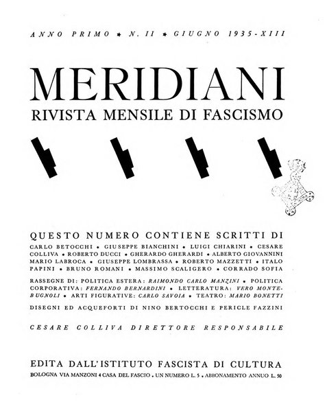 Meridiani rivista mensile di fascismo