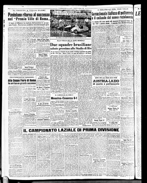 Il messaggero di Roma : il giornale del mattino