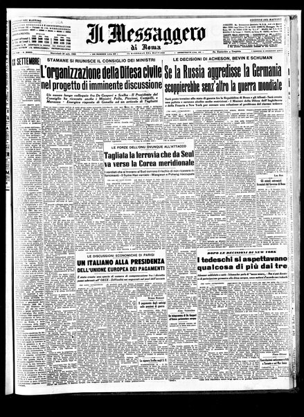 Il messaggero di Roma : il giornale del mattino