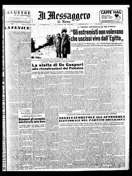 Il messaggero di Roma : il giornale del mattino