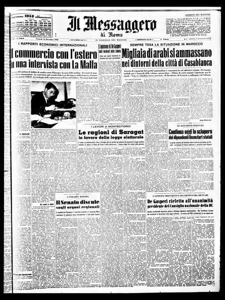 Il messaggero di Roma : il giornale del mattino