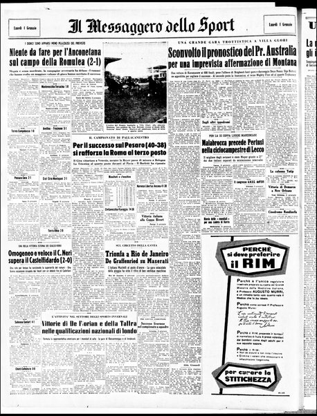 Il messaggero di Roma : il giornale del mattino