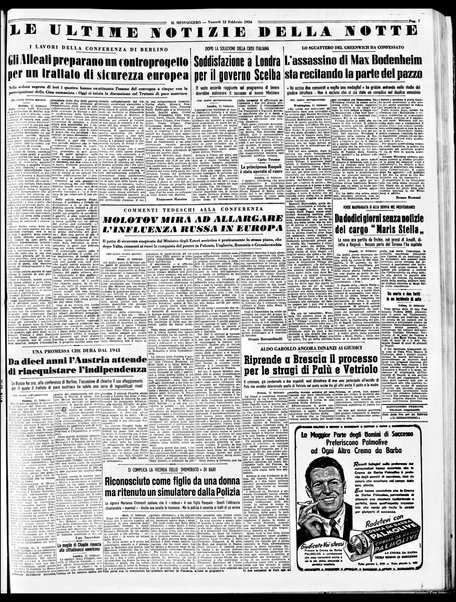 Il messaggero di Roma : il giornale del mattino