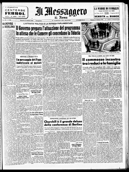 Il messaggero di Roma : il giornale del mattino