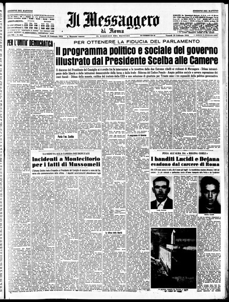 Il messaggero di Roma : il giornale del mattino