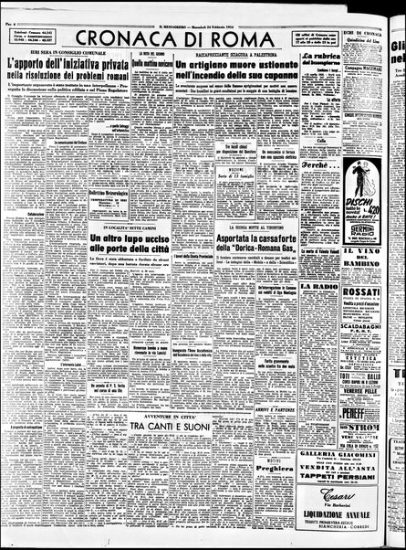 Il messaggero di Roma : il giornale del mattino