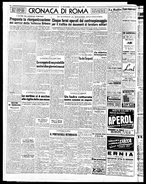 Il messaggero di Roma : il giornale del mattino