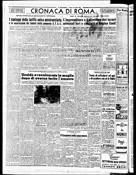 Il messaggero di Roma : il giornale del mattino