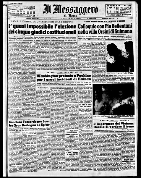 Il messaggero di Roma : il giornale del mattino