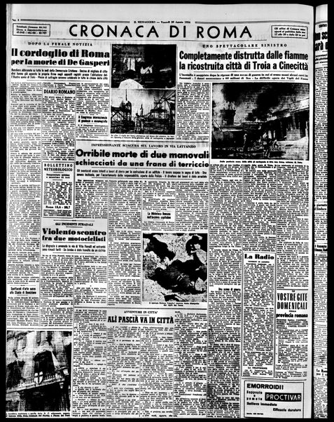 Il messaggero di Roma : il giornale del mattino