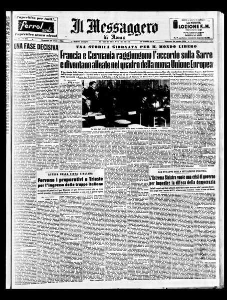 Il messaggero di Roma : il giornale del mattino