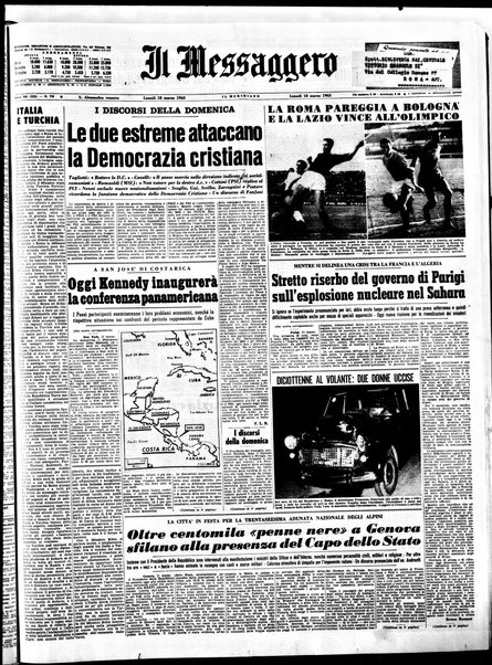 Il messaggero di Roma : il giornale del mattino