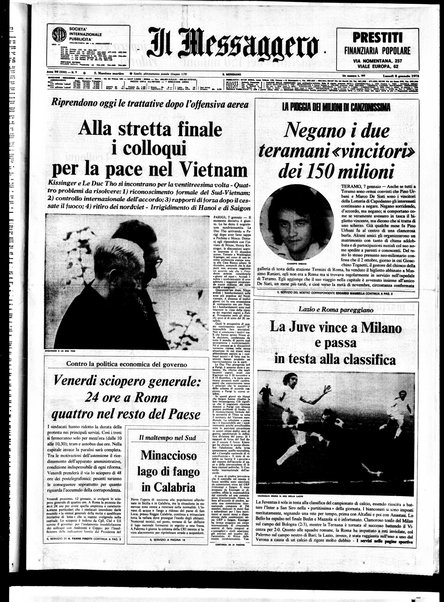 Il messaggero di Roma : il giornale del mattino