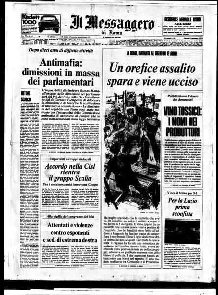 Il messaggero di Roma : il giornale del mattino