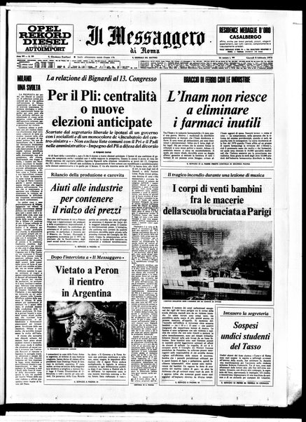 Il messaggero di Roma : il giornale del mattino