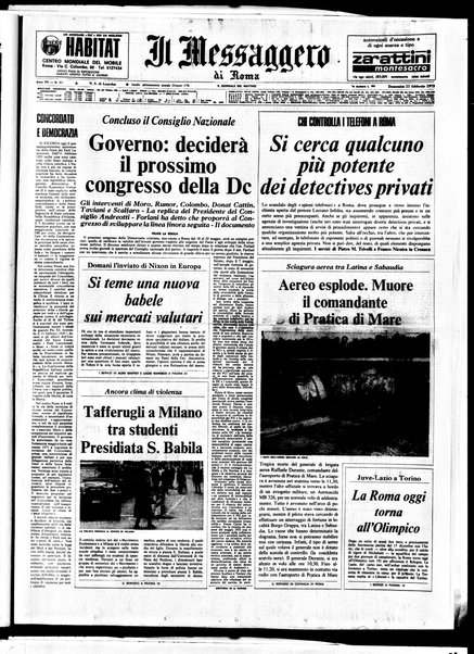 Il messaggero di Roma : il giornale del mattino