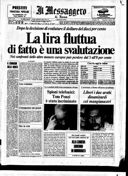 Il messaggero di Roma : il giornale del mattino