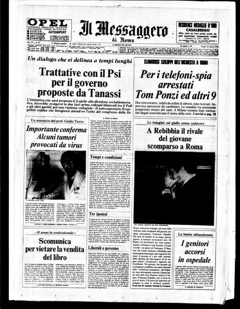 Il messaggero di Roma : il giornale del mattino