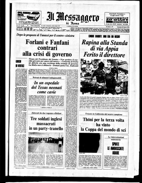 Il messaggero di Roma : il giornale del mattino