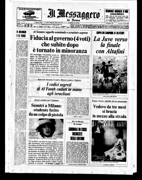 Il messaggero di Roma : il giornale del mattino