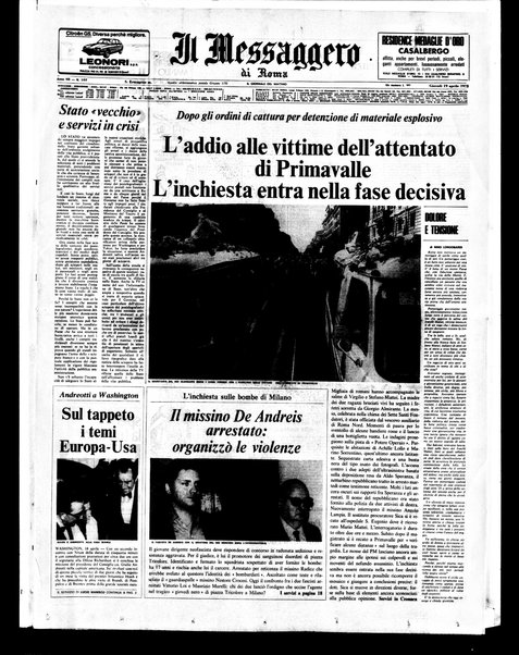 Il messaggero di Roma : il giornale del mattino