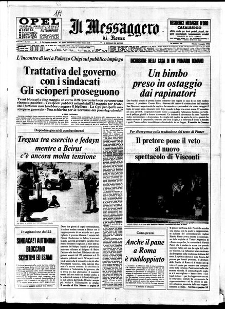 Il messaggero di Roma : il giornale del mattino