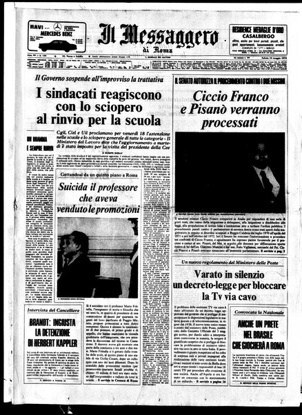 Il messaggero di Roma : il giornale del mattino