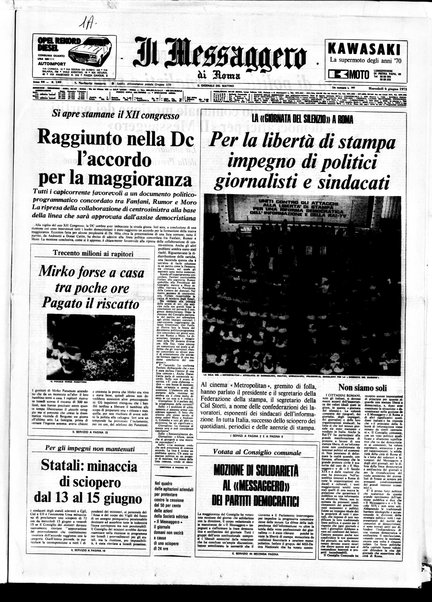 Il messaggero di Roma : il giornale del mattino