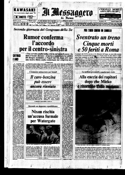 Il messaggero di Roma : il giornale del mattino