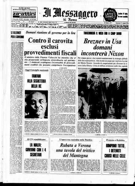 Il messaggero di Roma : il giornale del mattino