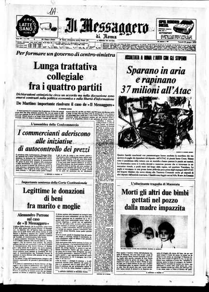 Il messaggero di Roma : il giornale del mattino