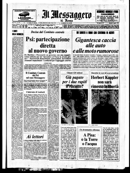 Il messaggero di Roma : il giornale del mattino