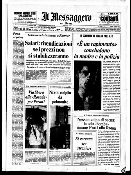 Il messaggero di Roma : il giornale del mattino