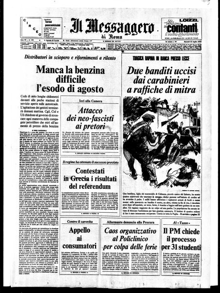 Il messaggero di Roma : il giornale del mattino