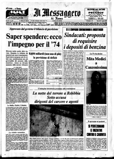 Il messaggero di Roma : il giornale del mattino