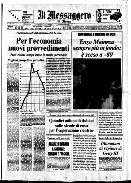 Il messaggero di Roma : il giornale del mattino