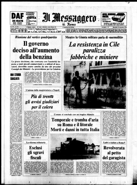 Il messaggero di Roma : il giornale del mattino