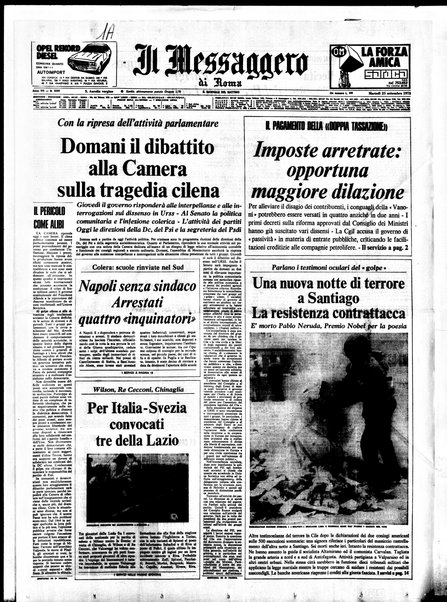 Il messaggero di Roma : il giornale del mattino