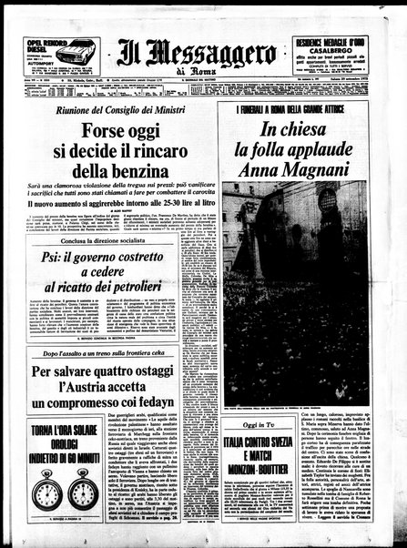 Il messaggero di Roma : il giornale del mattino