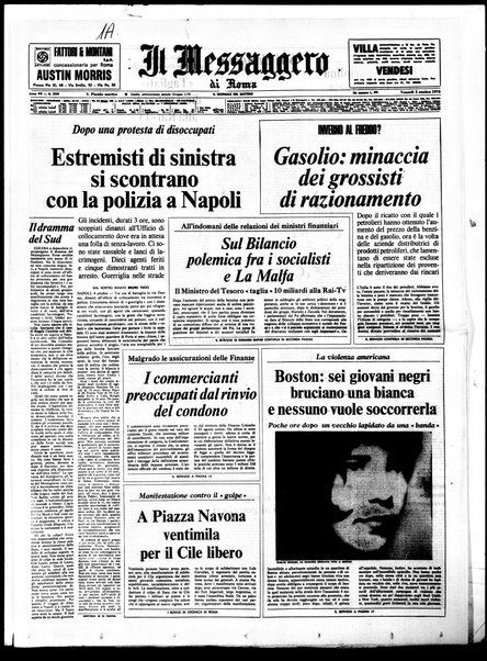 Il messaggero di Roma : il giornale del mattino