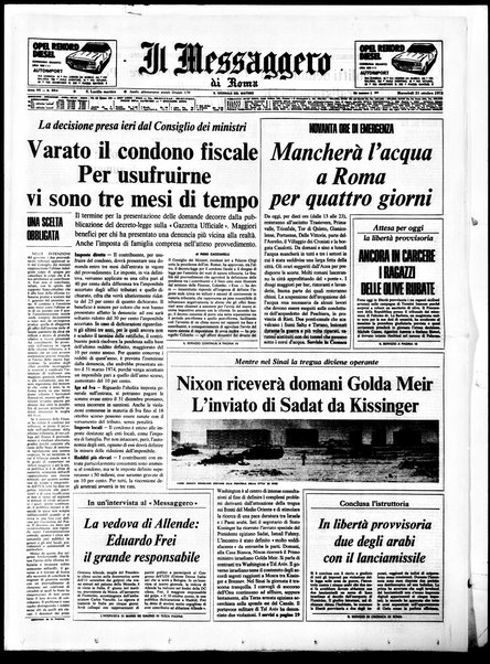 Il messaggero di Roma : il giornale del mattino