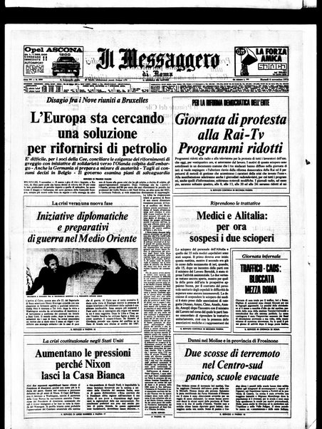 Il messaggero di Roma : il giornale del mattino