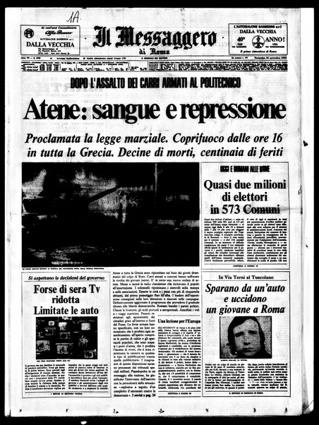 Il messaggero di Roma : il giornale del mattino