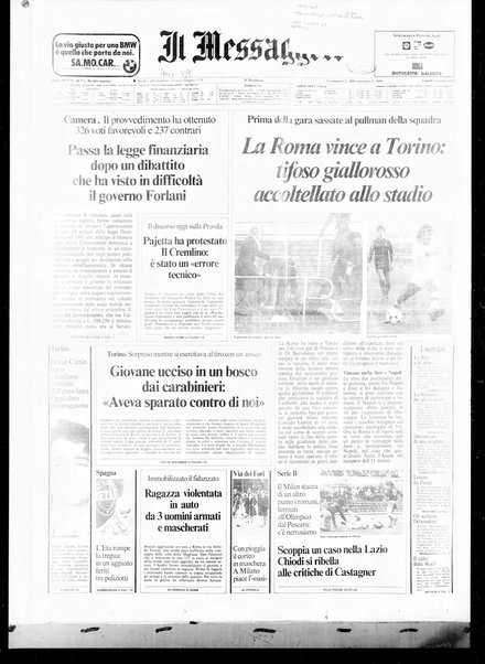 Il messaggero di Roma : il giornale del mattino