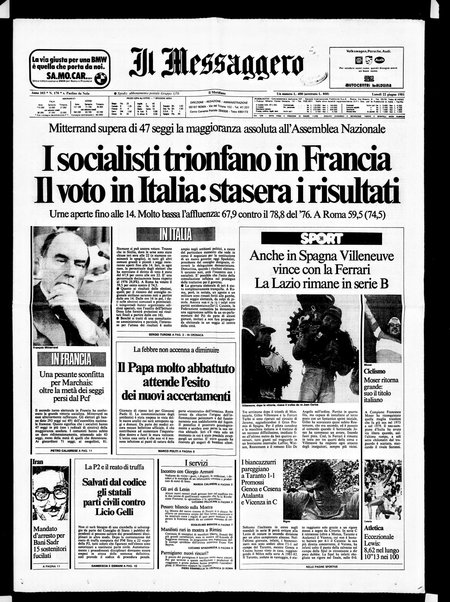 Il messaggero di Roma : il giornale del mattino