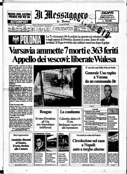 Il messaggero di Roma : il giornale del mattino